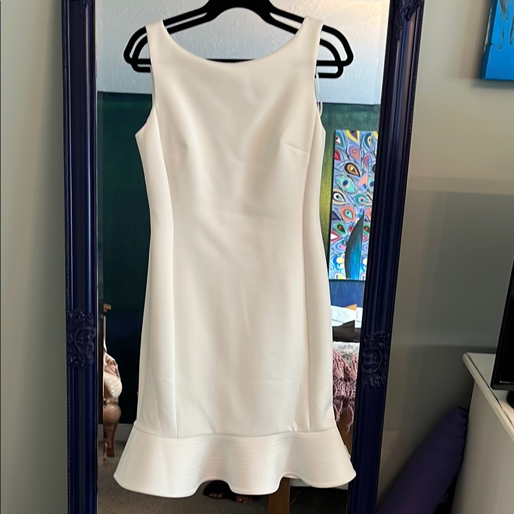 Calvin Klein Semi-Formal White Dress
